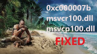 How to fix 0xc000007b msvcr100dllmsvcp100dll Error in Far Cry 3Google Drive link [upl. by Nonad]