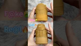 Real Vs Fake Wheat Supreme Nike Air Force 1 shorts sneakerhead viral [upl. by Ajani]