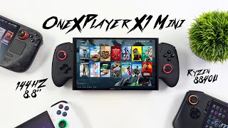 ONEXPLAYER X1 Mini First Look An All New 144Hz 88quot RYZEN 8840U Handheld [upl. by Nnail]