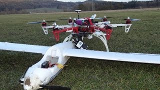 CRASH dji F550 killed Easy Glider [upl. by Sirromed256]