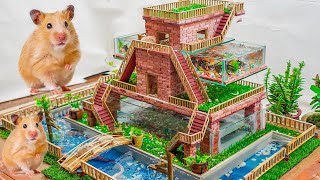 Build Hamster Maze  DIY Mini Brick Hamster House [upl. by Lenette]