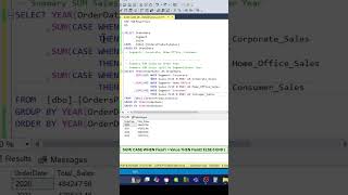 SQL SUM Aggregation with CASE Statement Multiple Columns sql sqltips aggregation case [upl. by Entwistle]