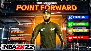 NEW quotPOINT FORWARDquot BUILD w SHARP TAKEOVER is INSANE on NBA 2K22 CRAZY 3 POINTERS amp ANKLE BREAKERS [upl. by Volpe]