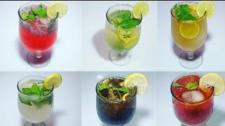 6 summer special refreshing drinks  only in 5 minutes  cold drinks for summer  summer drinks [upl. by Eedrahs264]