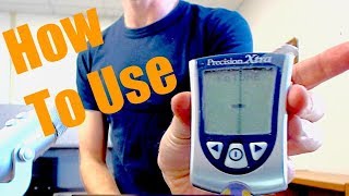 How to Use Precision Xtra Ketone Meter [upl. by Pooh483]