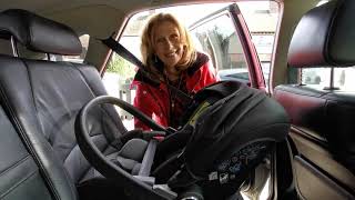 How to install Silver Cross Dream iSize with a seat belt  Baby Lady Canterbury [upl. by Noval342]