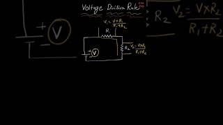 Voltage Divider Rule  One Minute Concept shorts [upl. by Jewelle]