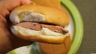 Liverwurst in Hamburger Bun Sandwich [upl. by Annahsohs940]