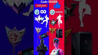 Rouge 🟥 ou bleu 🟦  Code Faser  fortnite gaming vbuck dilemme communauté abonnetoi like [upl. by Ecnirp]