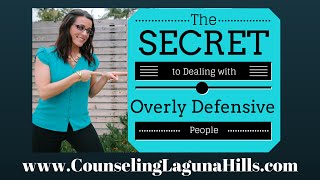 Dealing with Overly Defensive People 714 3901652  Robyn DAngelo LMFT [upl. by Cinimmod147]