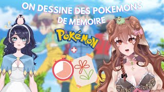 CHALLENGE ON DESSINE DES POKEMONS DE MEMOIRE feat Egloo [upl. by Hobart]