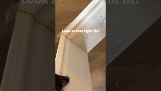 Cutting baseboards using a coping saw home diy howto carpentry shorts [upl. by Maon]