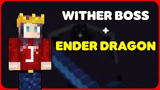 BEATING THE WITHER amp ENDER DRAGON at the same time [upl. by Tomchay43]