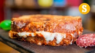 Epic Pizza Grilled Cheese Recipe  Sorted Food [upl. by Akeber]