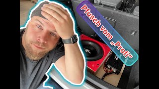 Golf 7 Hifi Ausbau und das soll ein PROFI gewesen sein Neue Kabel und neues Gehäuse für den Woofer [upl. by Yerocaj]