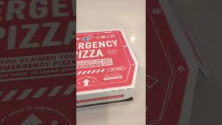 Dominos emergency pizza box [upl. by Mcgill]