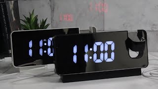 Projection Alarm clock Pictek amp Mesqool review [upl. by Ardnauq]