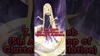 Re ZERO – Strongest Sin Archbishops Ranked anime rezero strongest sin character shorts [upl. by Rinum]