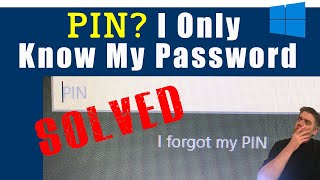 Windows 10 PIN Don’t Remember But Know My Password SOLVED [upl. by Elianora]