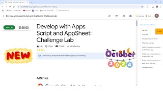 Develop with Apps Script and AppSheet Challenge Lab 2024  ARC126  new qwiklabs latest [upl. by Aiyt]