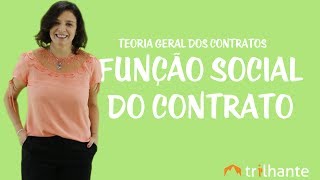 Teoria Geral dos Contratos  Função social do contrato [upl. by Thea]