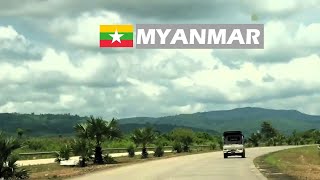 🇲🇲 Real Scenario of Myanmar Highway  A Long Drive from Yangon to Pakokku City [upl. by Ahsinauj922]