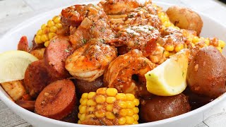 EASY Shrimp Boil at Home  How To Make Shrimp Boil [upl. by Eciened138]