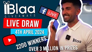 BLAA GIVEAWAYS  LIVE DRAW  4th April 2024 [upl. by Imerej]