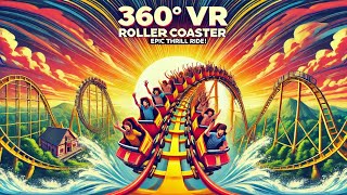 Best 360° VR Roller Coaster Epic Drops amp Stunning Views [upl. by Queridas497]