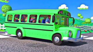 Wheels on the bus Cocomelon Song × Nursery Rhymes and Kids songs  Remix Bus Sound Variations 02 [upl. by Vevina]