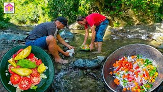 COCINANDO EN LA NATURALEZA EN UN RIO DE REPUBLICA DOMINICANA [upl. by Tare]