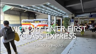 Victory Liner First Class Express Luxury Travel from Cubao to Baguio Starts Here [upl. by Beeck499]