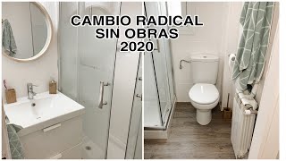 Renovar un baño SIN OBRA fácil y low cost  Transformación radical  Tendencias decoración 2020 [upl. by Camroc]