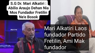 Polemika Mari Alkatiri vs Abilio Araujo konaba Fundador Partido Fretilin [upl. by Telocin]