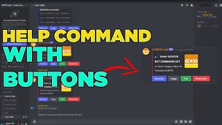 Advance Help Command Using Buttons in Bot Designer For Discord  BDFD [upl. by Anthe37]