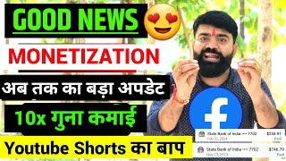 🤫Good News  Monetization Update  Facebook Monetization  Ads on Reels New Update  Facebook [upl. by Menken]