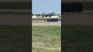 F22 Landing at EAA AirVenture osh24 aviation [upl. by Karina]