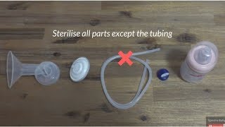 FAQ  Sterilising amp Cleaning Your Breast Pump Accessories [upl. by Aihsemek]