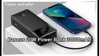 Baseus Power Bank 30000mAH 20w  Unboxing [upl. by Hasin]