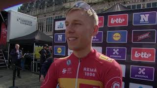 Tobias Halland Johannessen  Interview at the start  De Brabantse Pijl 2024 [upl. by Thom462]