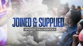 JOINED AND SUPPLIED II APOSTLE TOLU AGBOOLA II 08 OCTOBER 2024 [upl. by Horowitz]