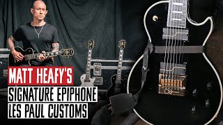 Matt Heafys Signature Epiphone Les Paul Customs amp Dunlop Jazz III Picks [upl. by Wat193]