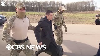 Video shows Trevor Reed at Moscow airport following prisoner swap [upl. by Eli]