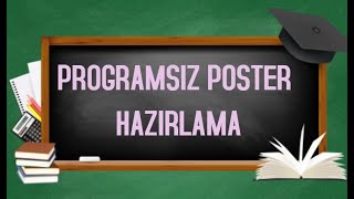 PROGRAMSIZ POSTER AFİŞ HAZIRLAMApostermywallcom KOLAY AFİŞ TASARIMI [upl. by Lleon86]