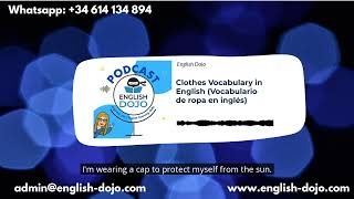 Clothes Vocabulary in English Vocabulario de ropa en inglés  English Dojo [upl. by Vareck]