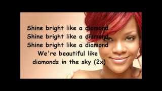 Rihanna Diamonds lyrics [upl. by Hoenack]