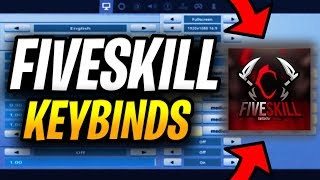 FIVESKILL KEYBINDS AND SETTINGS FASTEST FORTNITE BUILDER [upl. by Demmy]