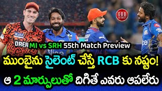 MI vs SRH 55th Match Preview  SRH vs MI 2024 Playing 11 And Wankhede Pitch Report  GBB Cricket [upl. by Sirhc]