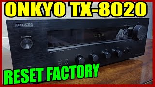 Como restablecer los valores de fabrica Reset Factory Receiver ONKYO TX8020 tutorial [upl. by Ares]