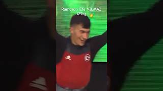 Ramazan Efe YILMAZ Yıldızlar Dünya Şampiyonu silkme 129kg 🥇weightlifting cleanandjerk [upl. by Raimund]